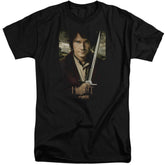 The Hobbit Baggins Poster Men's 18/1 Tall Cotton Short-Sleeve T-Shirt